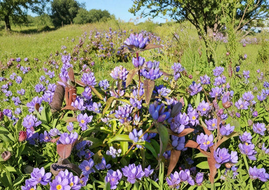 Bottle Gentian Seeds – Deep Blue Closed Flowers, Woodland Garden Perennial, Gentiana andrewsii, Native Pollinator-Friendly Plant