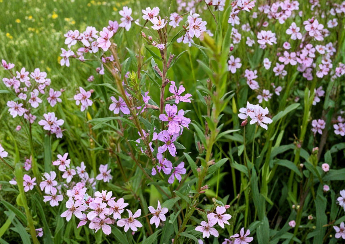Winged Loosestrife Seeds – Native Pink Purple Wildflower for Rain Gardens, Pond Edges – Lythrum alatum, Perennial Wetland Plant Seeds