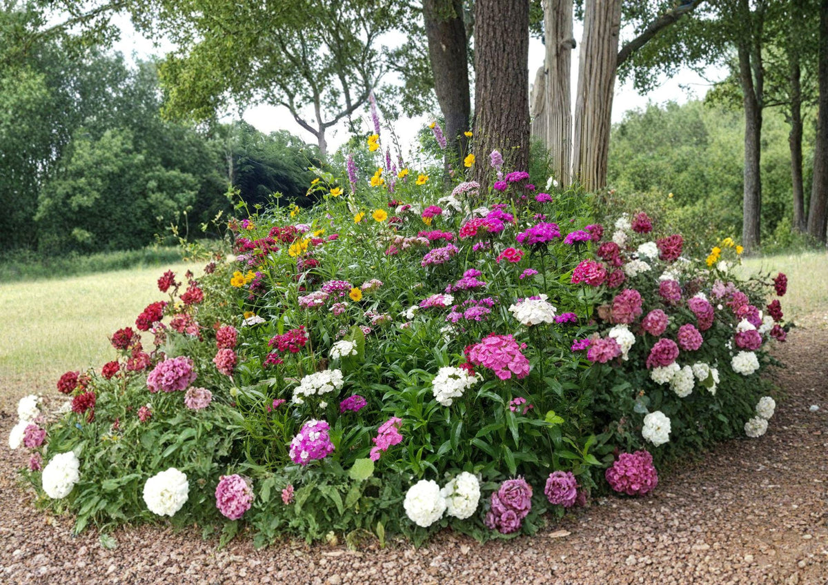 Wildflower Seeds Mix – 500+ Partial Shade, Perennial & Annual, Non-GMO Flower Blend for Woodland Gardens, Pollinator-Friendly Landscaping