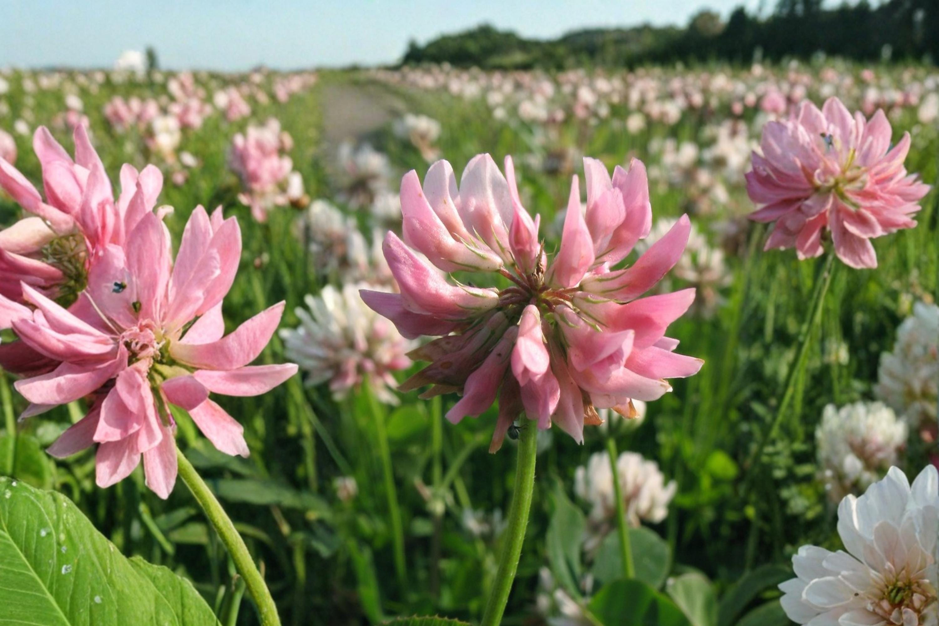 Alsike Clover Seeds – Trifolium hybridum Herbaceous Perennial Pink & White Flowers, Meadow & Soil Improvement