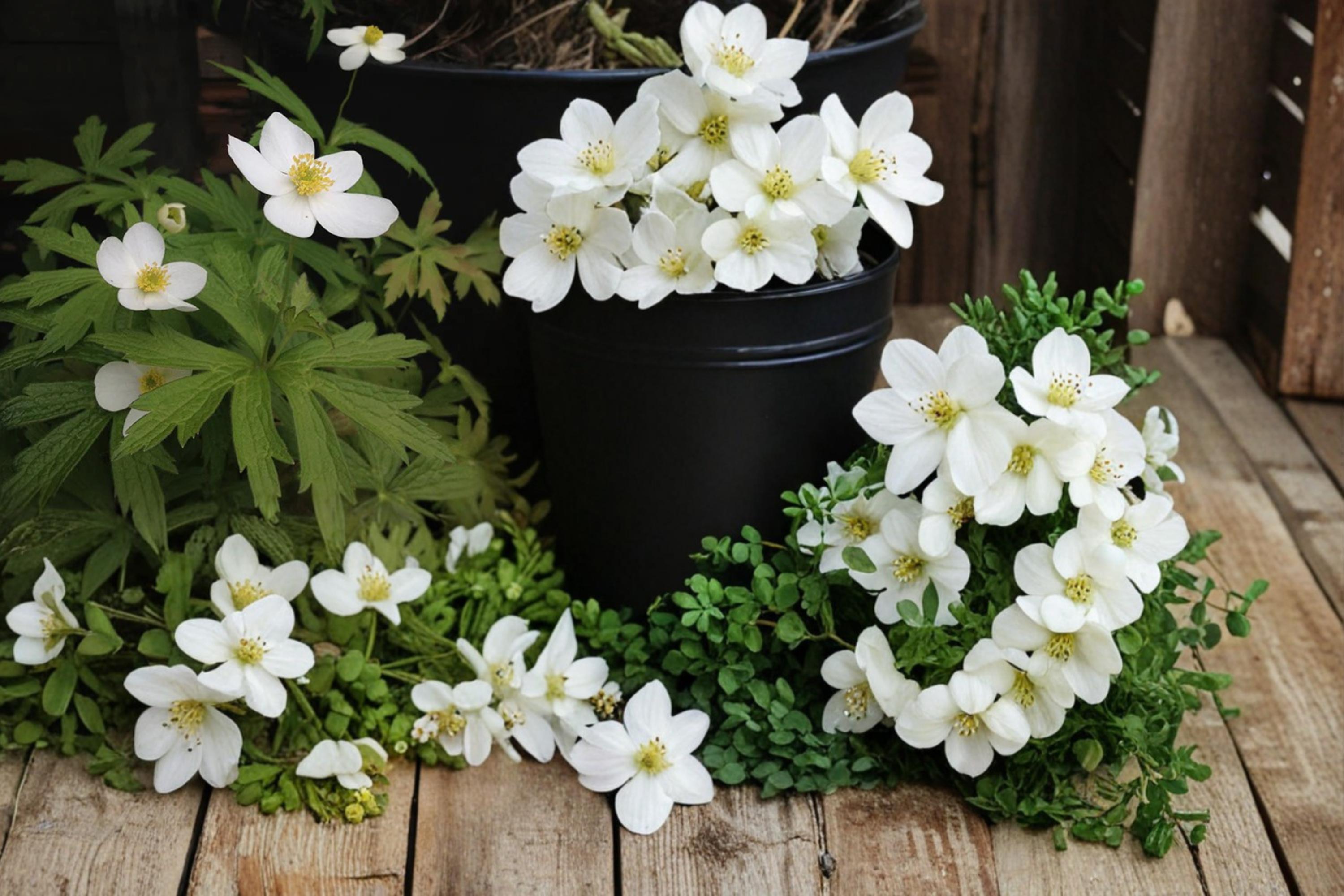 Canada Anemone Seeds – Anemone canadensis, Native Perennial with White Flowers, Spreading Growth, Meadow & Woodland Garden Plant