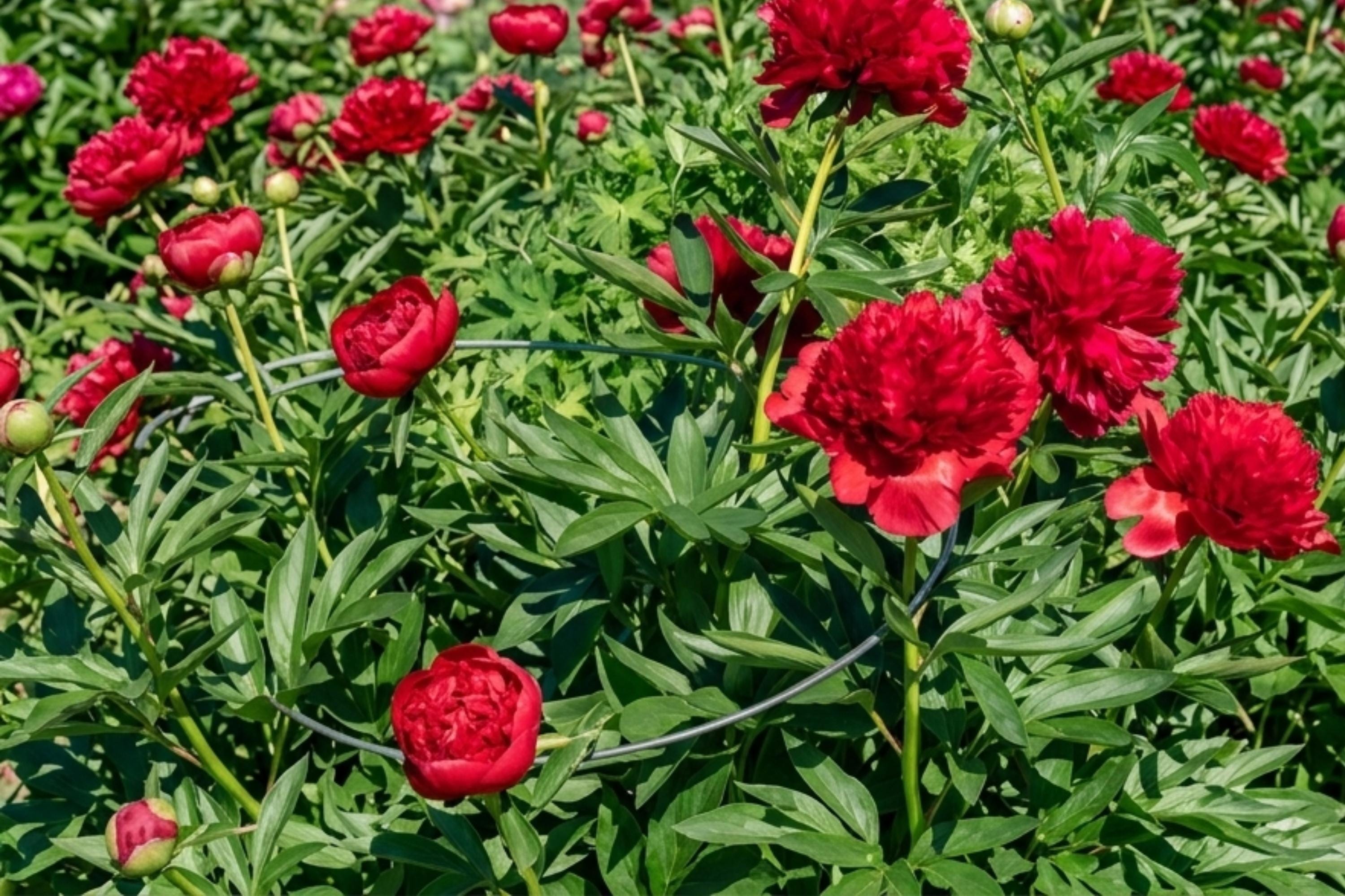 Diana Parks Double Peony Bulb – Live Red Perennial Flower Plant, Paeonia lactiflora, Easy-to-Grow, Attracts Pollinators, Garden & Cut Flower