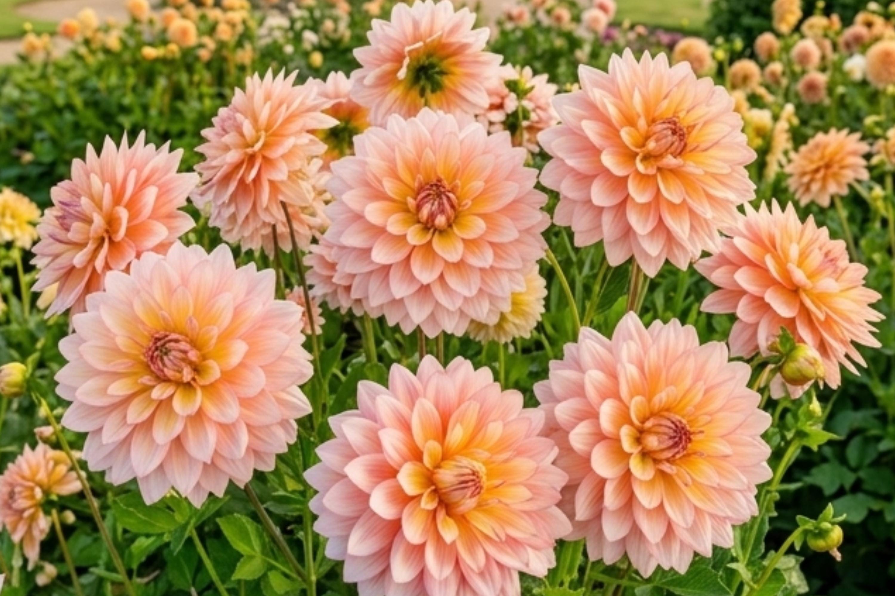 Decorative Dahlia Bulb Tuber Clump SHEER HEAVEN | Perennial Flowering Plant Dahlia pinnata for Garden, Border, Container