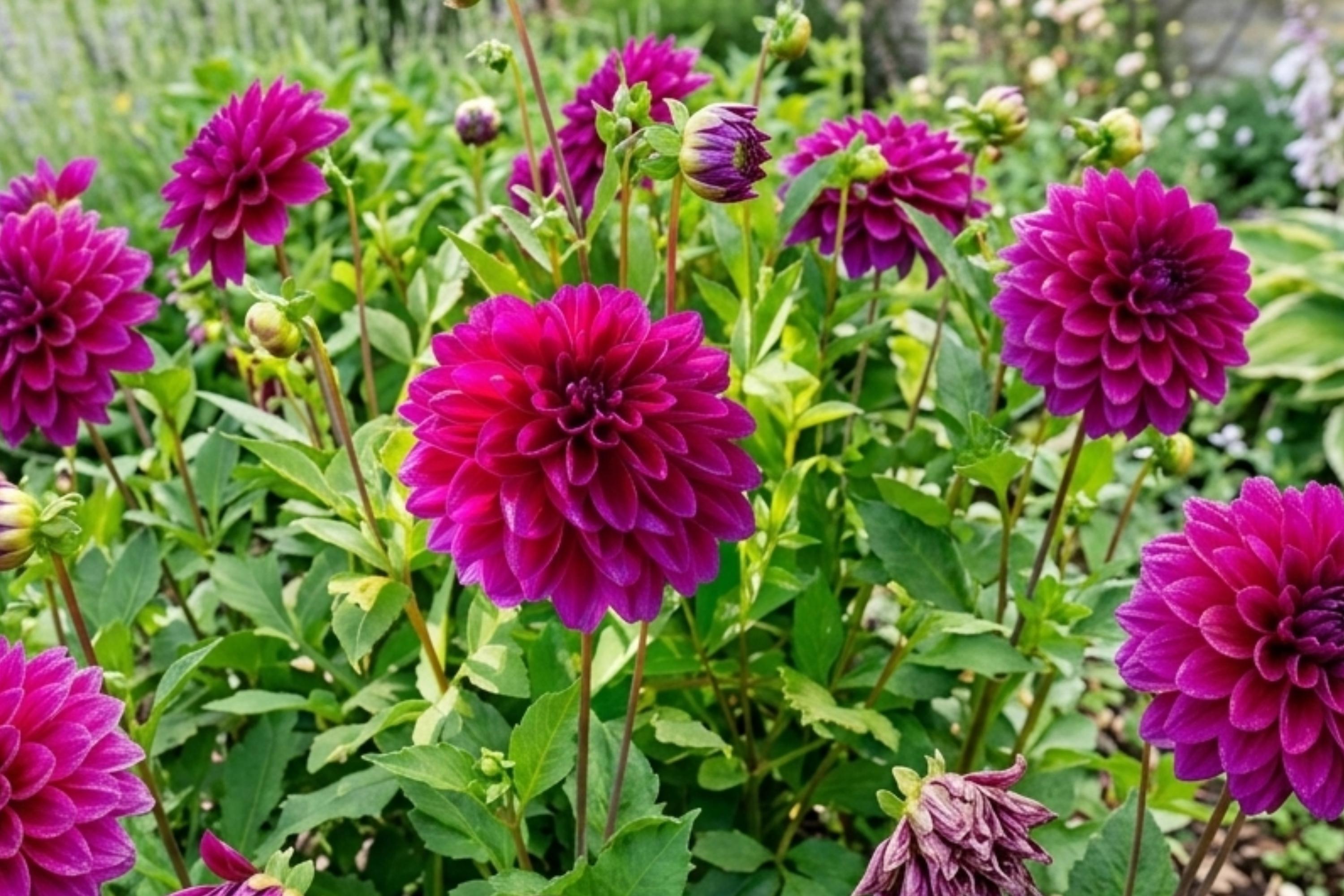 Large Decorative Dinnerplate Dahlia Bulb Clump | Perennial Flowering Plant | Le Baron | Dahlia pinnata