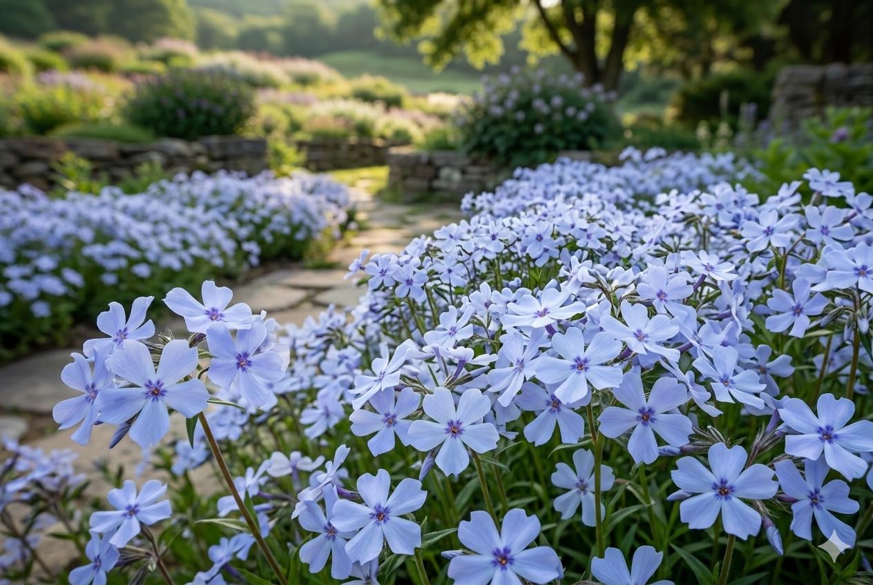 Blue Flame Phlox Seeds – Annual Flower, Pollinator Attractor, Garden Bed Plant, Phlox drummondii, 125 Seeds