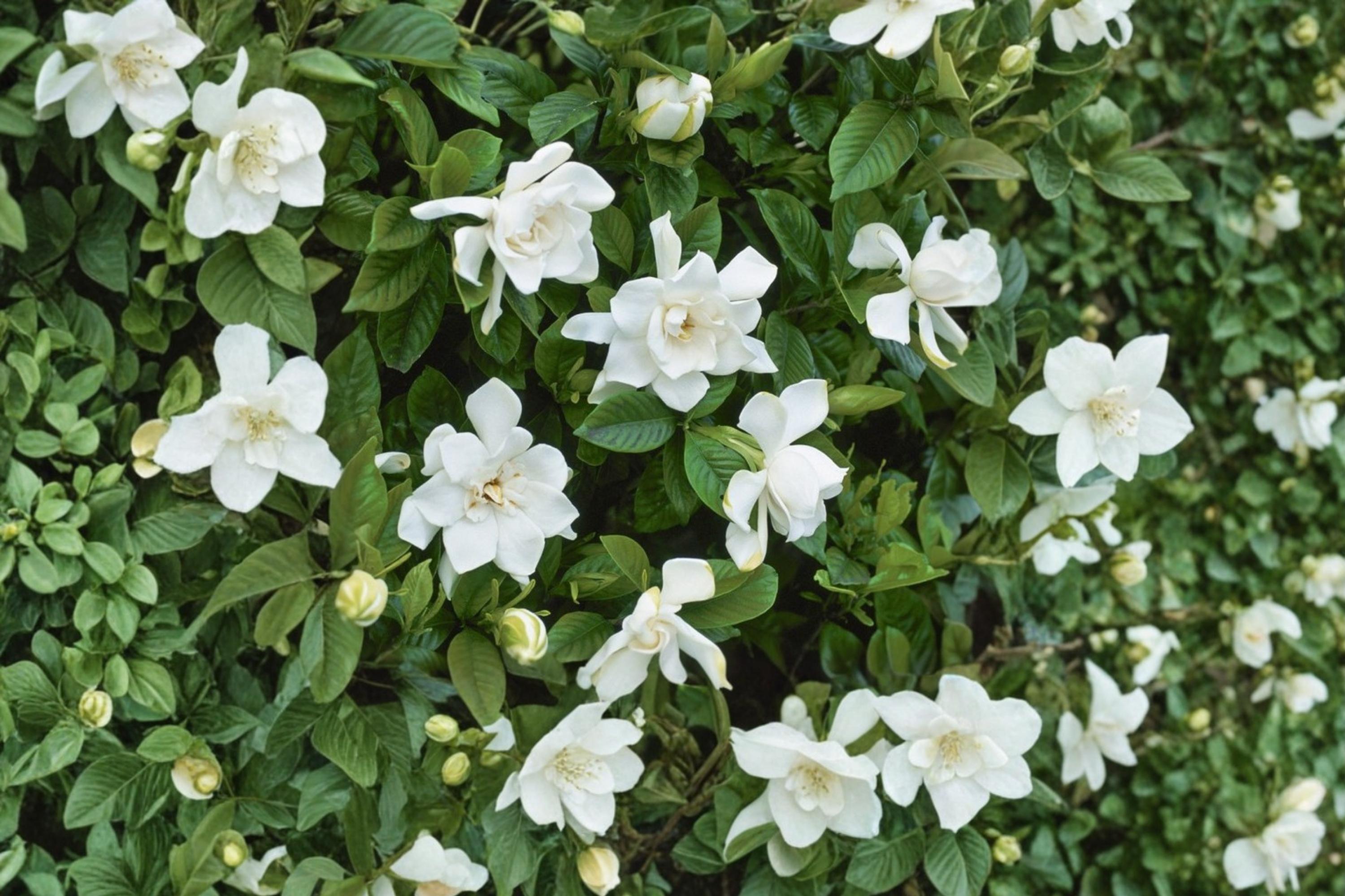 Cape Jasmine Seeds – Gardenia jasminoides Evergreen Shrub with Creamy White Flowers, Glossy Foliage, Ornamental Landscape Plant
