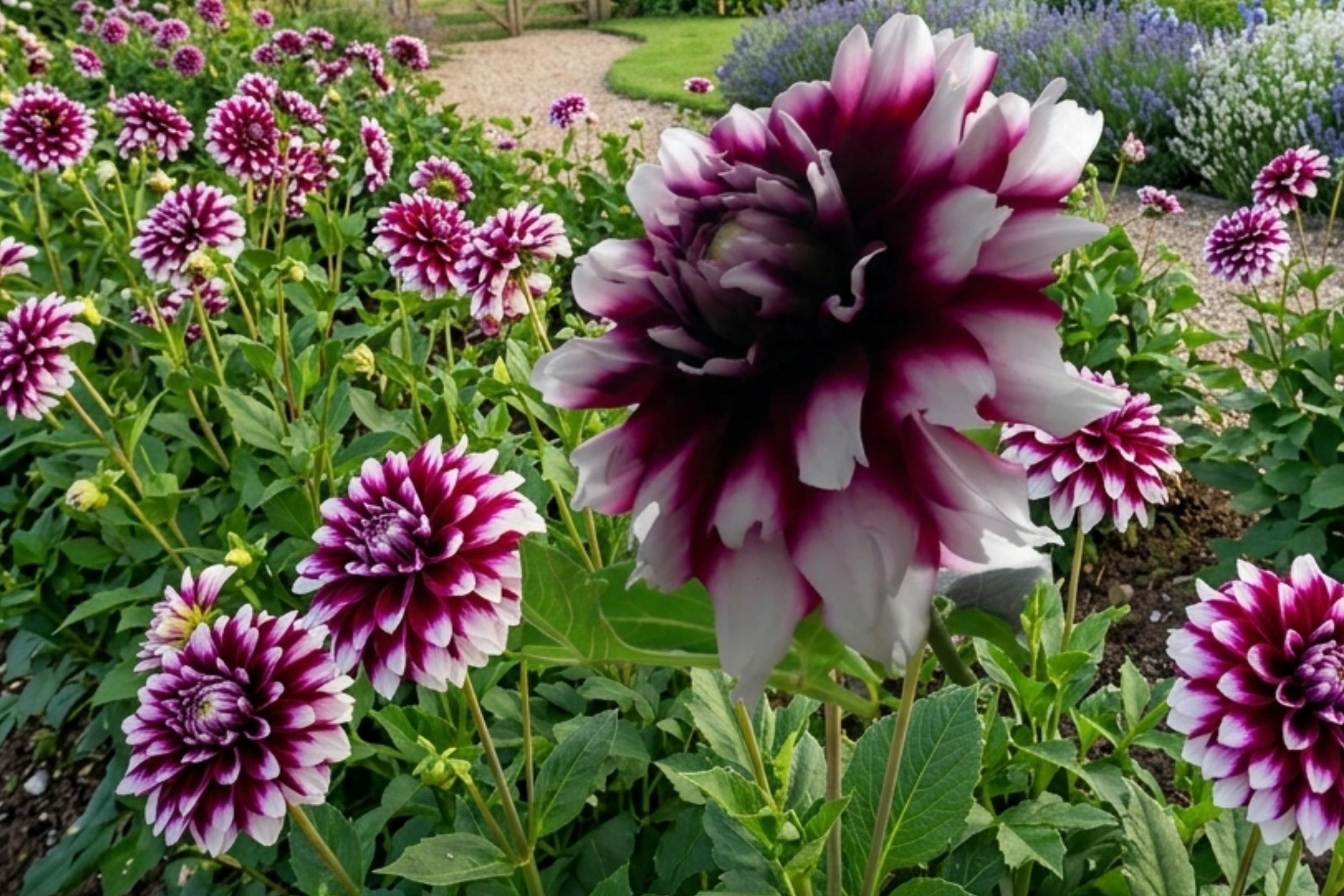 Dinner Plate Dahlia Bulb Tuber Clump - Mystery Day Variety, Dahlia pinnata, Large Showy Blooms, Garden, Border, Cut Flower