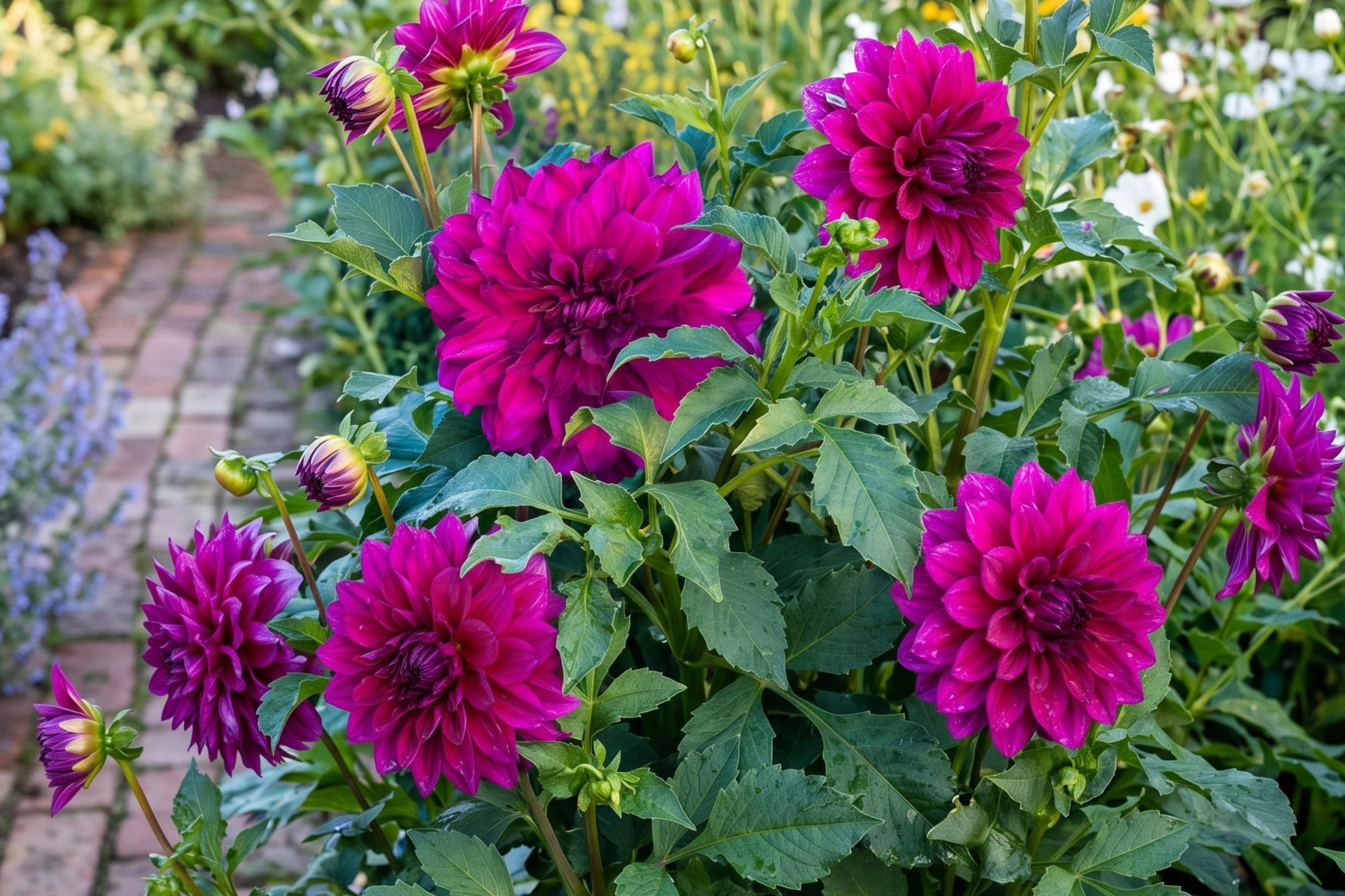 Purple Taiheijo Dahlia Bulb Clump | Perennial Decorative Flower | Dahlia pinnata | Large Purple Dinner Plate Blooms
