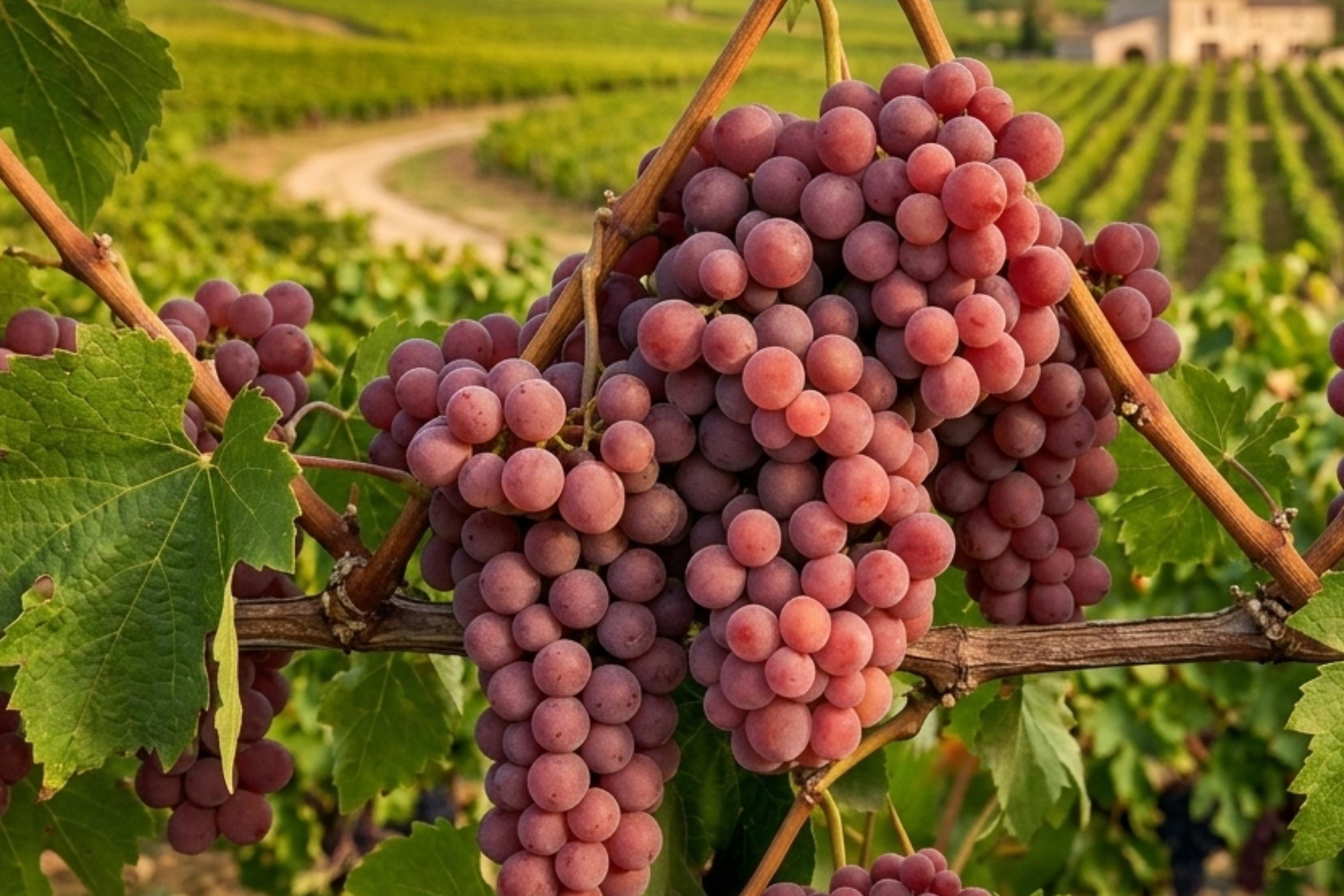 Red Flame Seedless Grape Vine Plant - 1-2 Year Old Vitis vinifera for Garden, Patio, or Trellis
