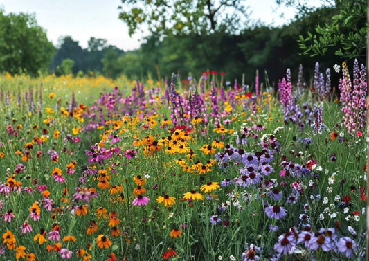 Sunflower Seed Mix Garden Flower Seeds, Vibrant Yellow & Golden Varieties, Pollinator-Friendly, Long Blooming, Sturdy Stems
