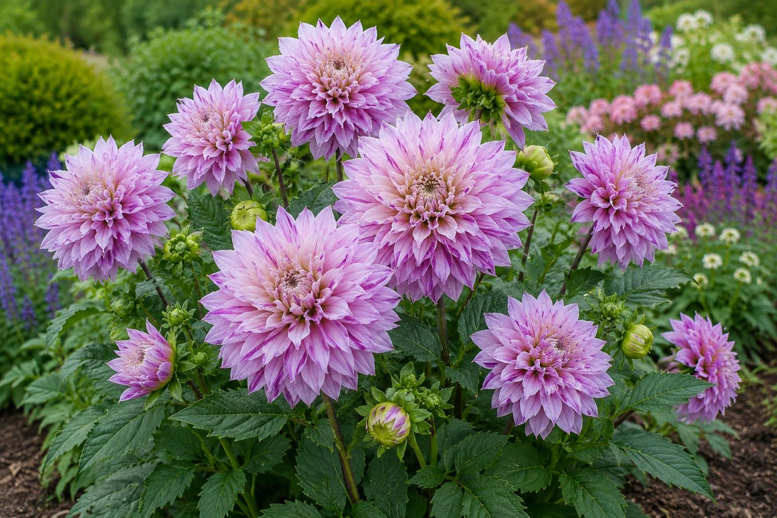 Dinnerplate Dahlia Bulb Tuber Clump | Labyrinth Two Tone Flower | Dahlia pinnata | Large 10-inch Blooms