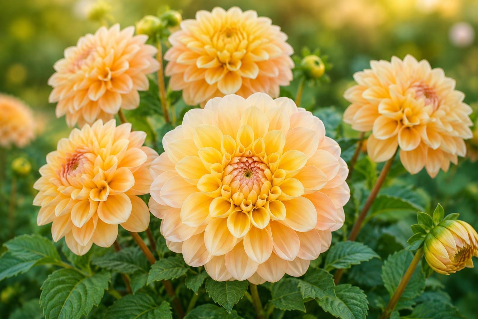 Honey Due Dahlia Tuber Clump – Vibrant Colorful Garden Flowers – Dahlia pinnata Bulb for Borders & Containers