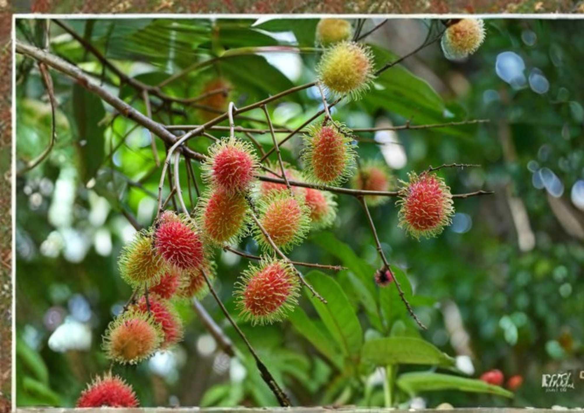 Grafted Rambutan Tree 2–3 Feet Tall – Nephelium lappaceum – Tropical Fruit Tree for Backyard Orchard & Edible Landscape
