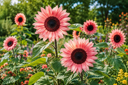 50PCS Iris Tectorum Seeds - Non-GMO Pink Sunflower Heirloom Garden Planting, Ornamental Flower Seeds