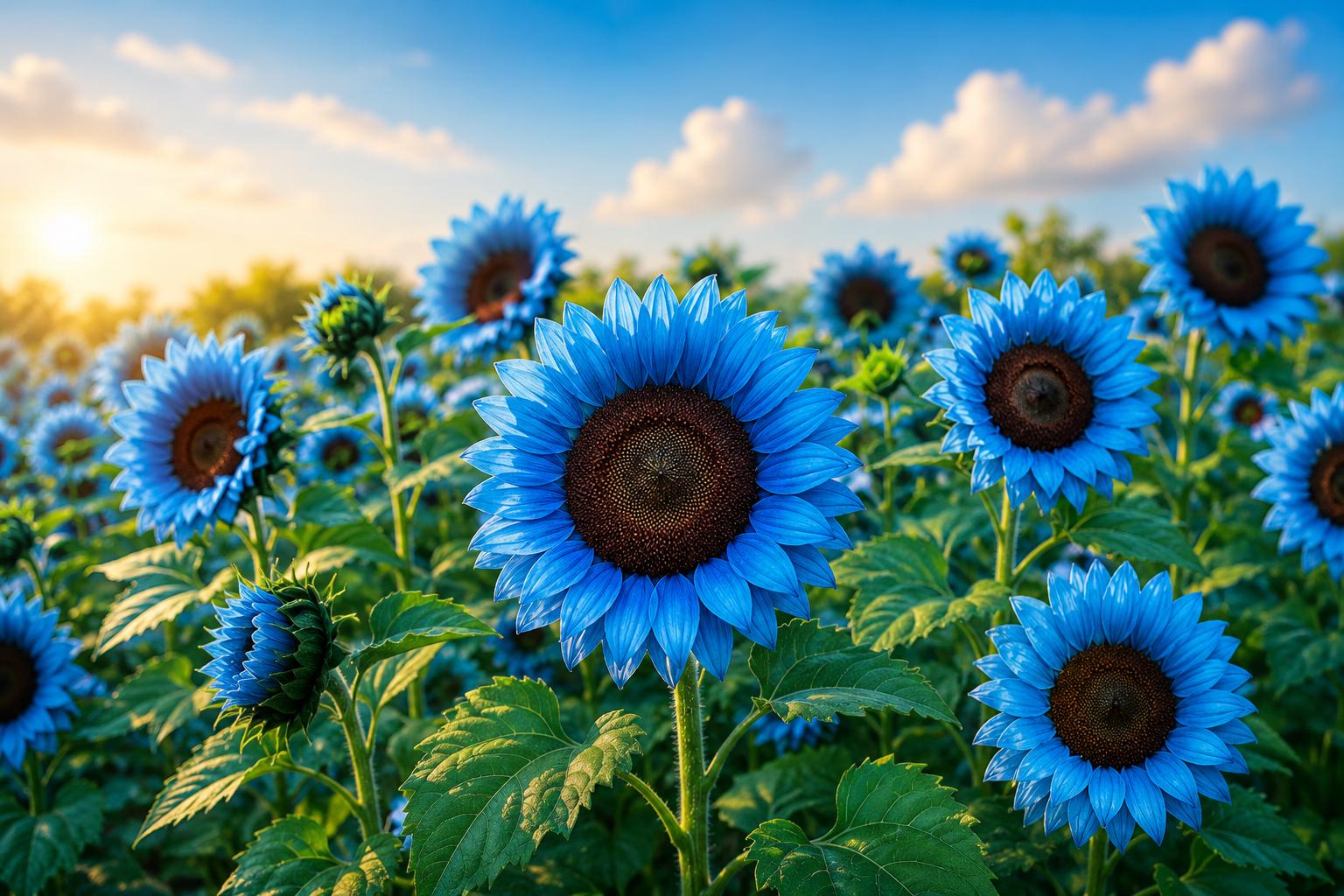Midnight Oil Blue Sunflower Seeds - 50 Pack - Rare Bonsai Black Hybrid Helianthus annuus for Container Gardening and Pollinator Attraction