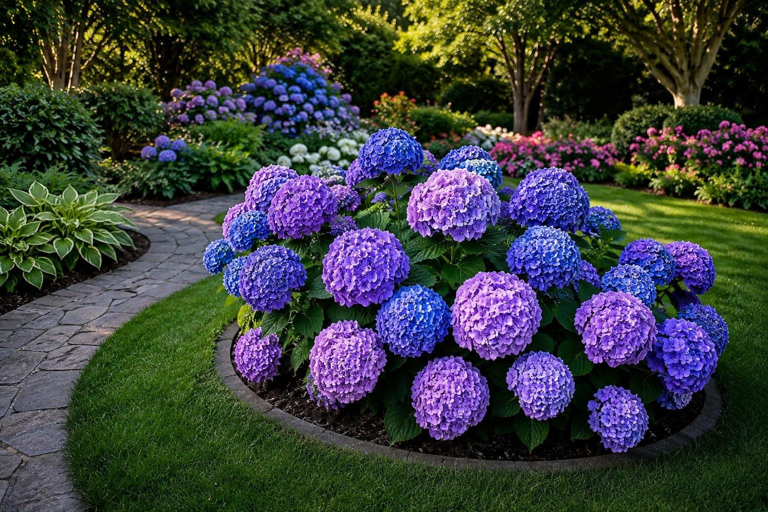 25pcs Hydrangea macrophylla Seeds - Blue Pink Purple Perennial Flowers for Garden Borders & Containers