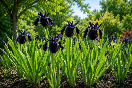 Siberian Iris Seeds 30pcs Black Velvety Blooms Iris sibirica Perennial Flower Seeds for Garden, Borders, Pollinators
