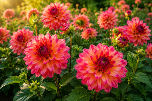 Dahlia Bulb Tuber Clump - Decorative, Bold Colors - Belfloor - Dahlia spp.