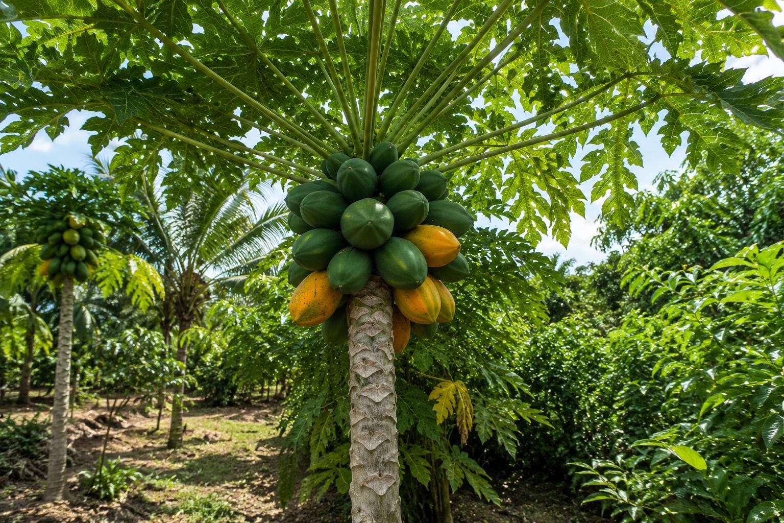 50pcs Red Heart Creamy Papaya Seeds - Carica papaya for Home Garden, Organic Fruit Seeds, Tropical Fruit Tree, Easy to Grow