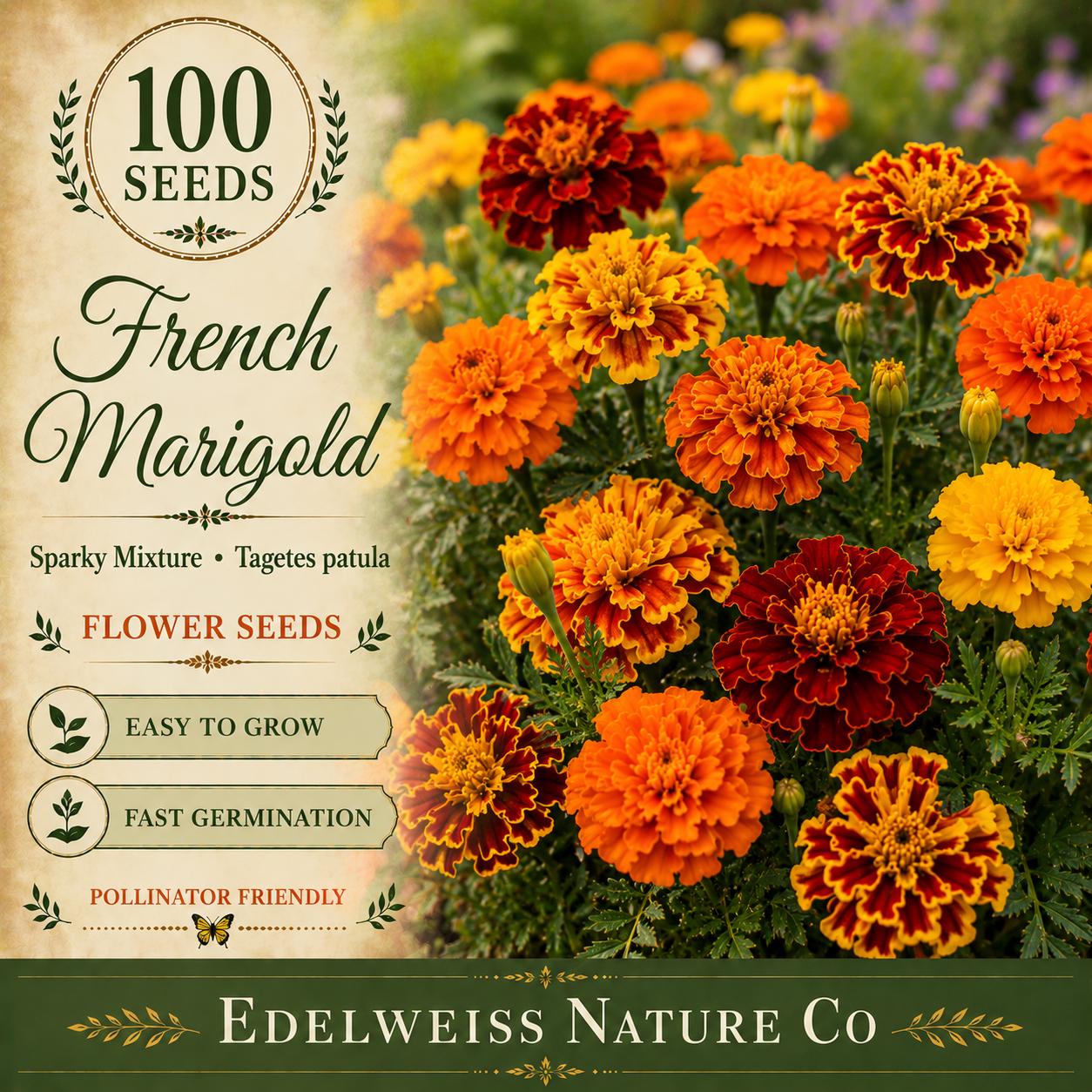 Venus' Looking Glass Seeds | 1000 Purple-Blue Wildflower Seeds | Triodanis perfoliata Pollinator Garden, Cottage & Wildflower Meadow
