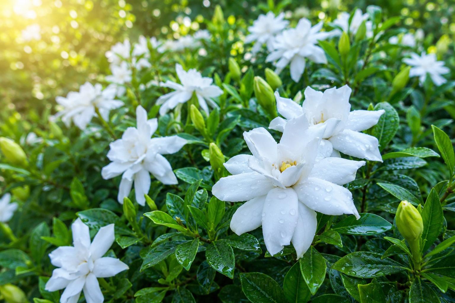Dwarf Radicans Gardenia Plant - Miniature Fragrant White Flowers - Live Low-Growing Gardenia jasminoides 'Radicans'