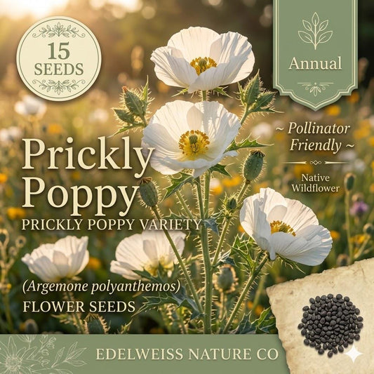 White Wild Indigo Seeds - Baptisia alba Native Perennial for Gardens & Pollinators, Drought Tolerant, Naturalized Landscaping