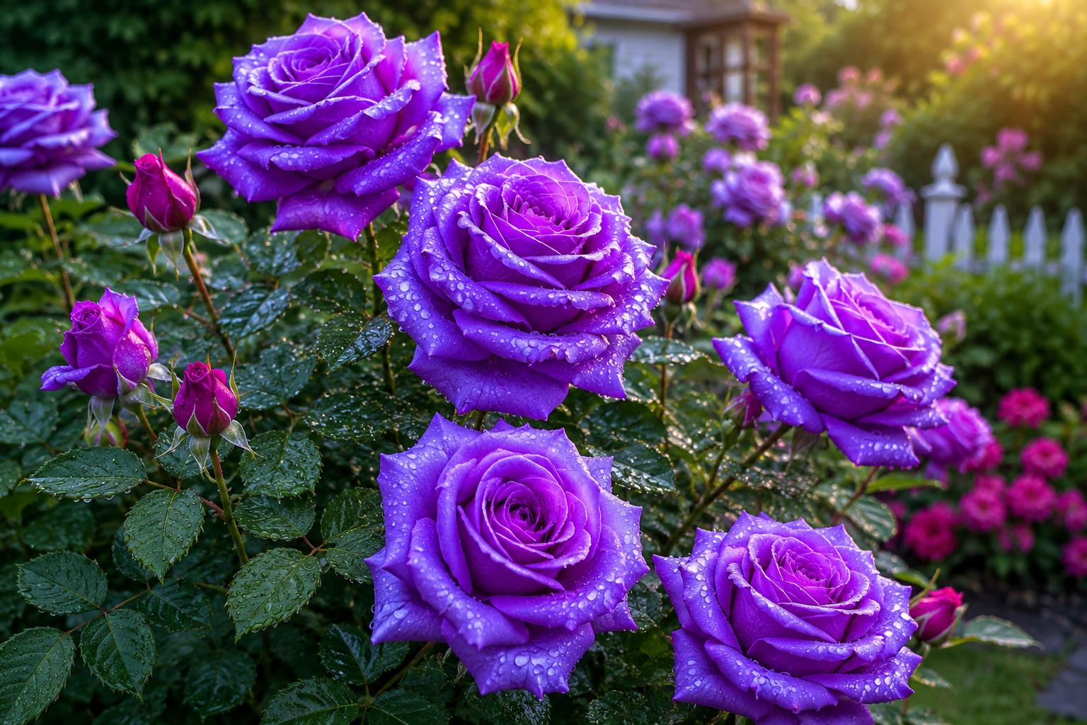 Rare Purple Rose Seeds - 20pcs for Garden, Easy Germination, Rosa spp., Vibrant Blooms, Attracts Pollinators