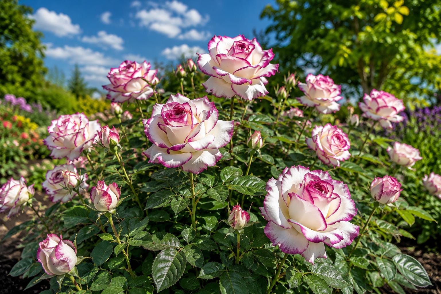 Rose Seeds - 20 Pack - Speckled Purple & White Striped Blooms - Rosa spp.