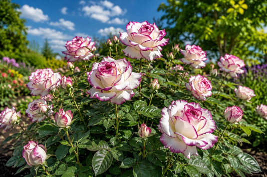 Rose Seeds - 20 Pack - Speckled Purple & White Striped Blooms - Rosa spp.