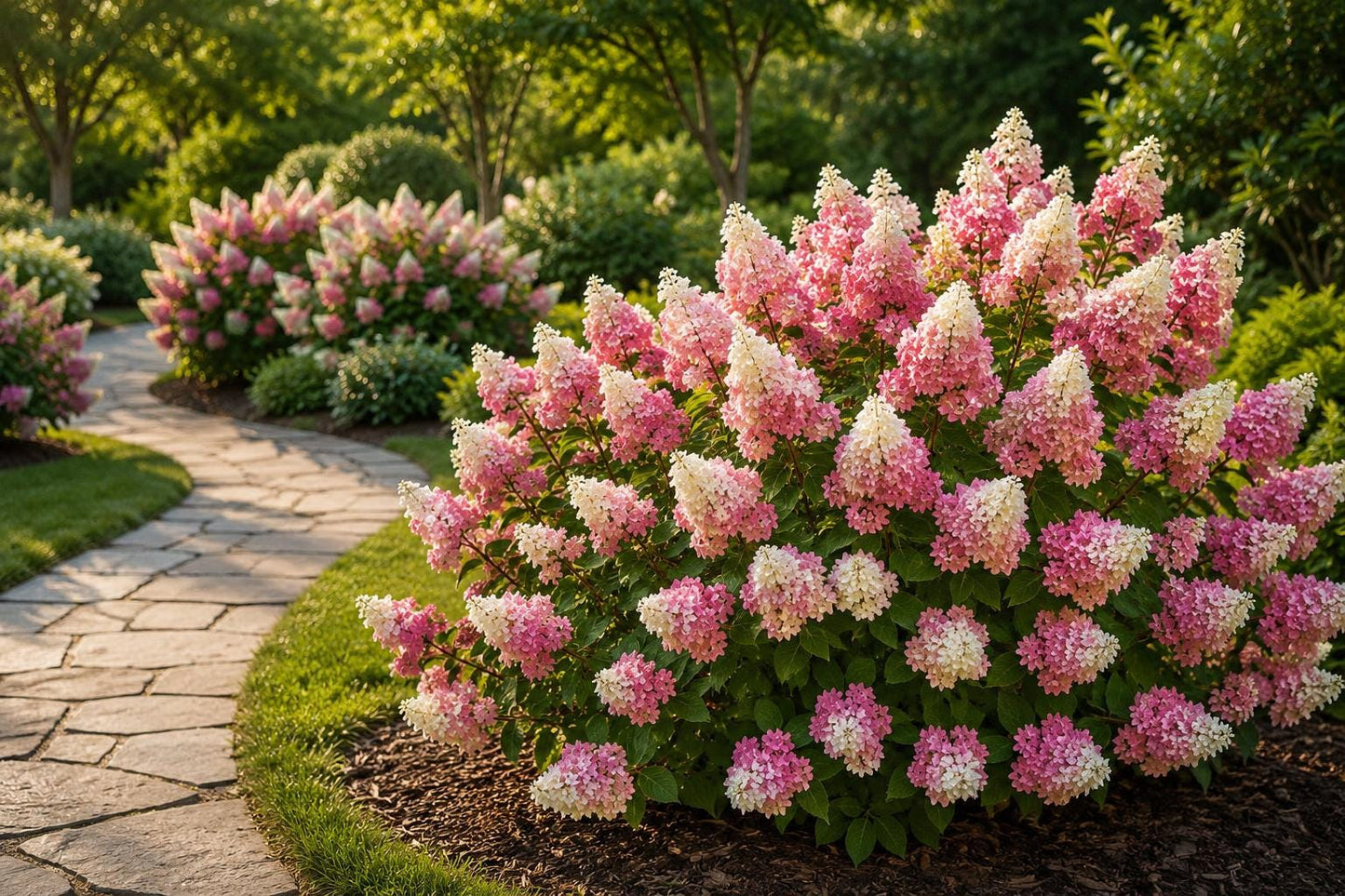 50 Panicle Hydrangea Seeds - Two-Tone Pink White Flowers - Hydrangea paniculata for Landscaping and Garden
