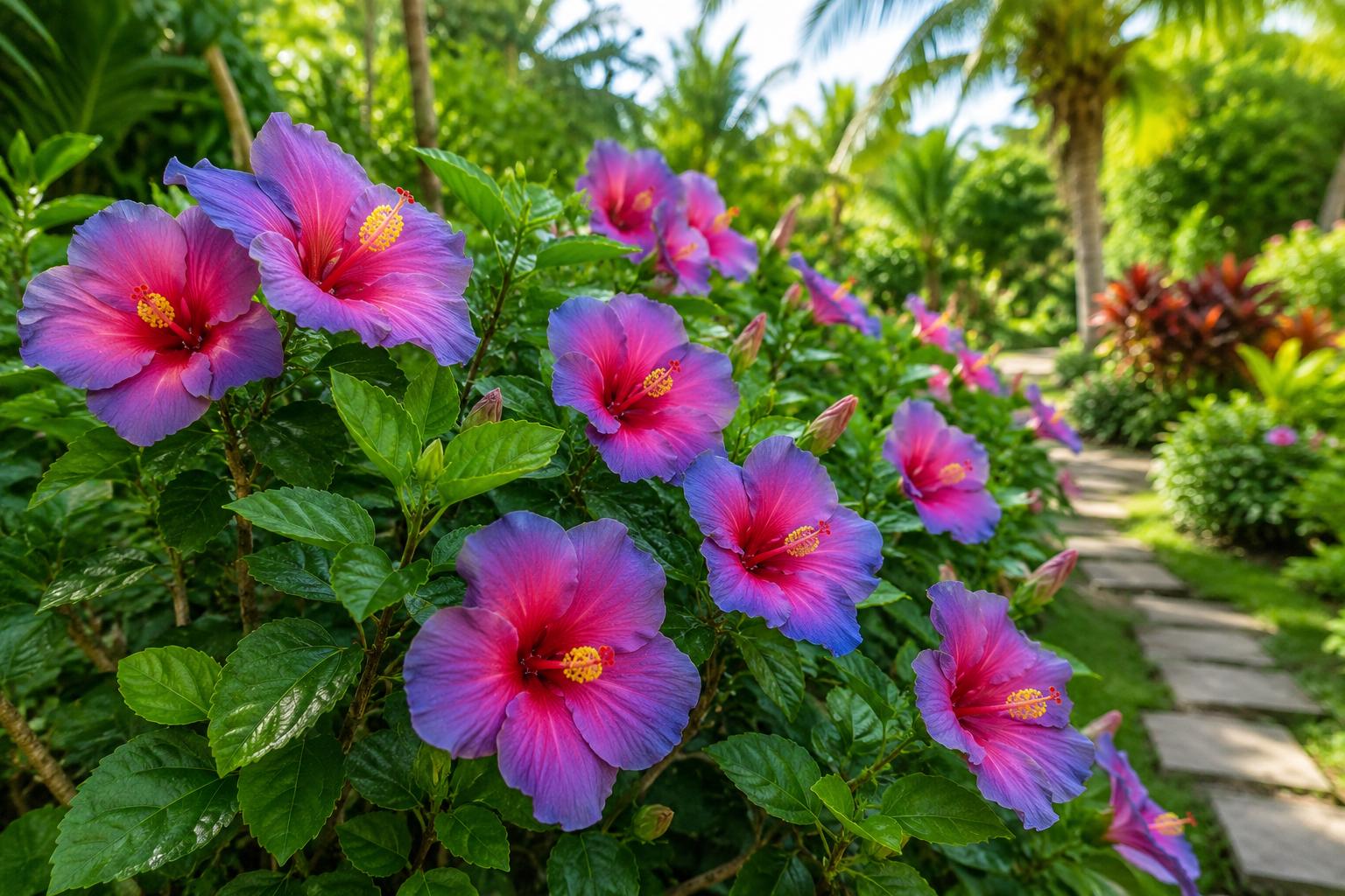 Multicolor Hibiscus Seeds - 30pcs Non-GMO Heirloom Hibiscus rosa-sinensis for Vibrant Garden, Borders, Containers