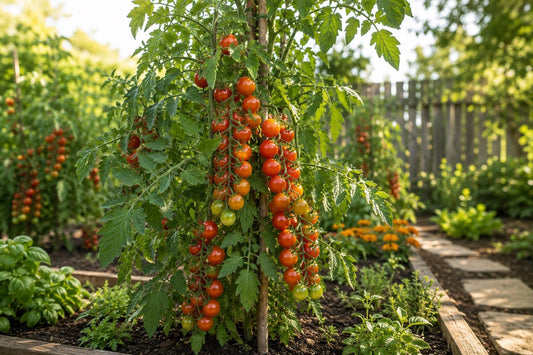 Waterfall Tomato Seeds 200pcs Heirloom Non-GMO High-Yield Solanum lycopersicum for Container Gardening