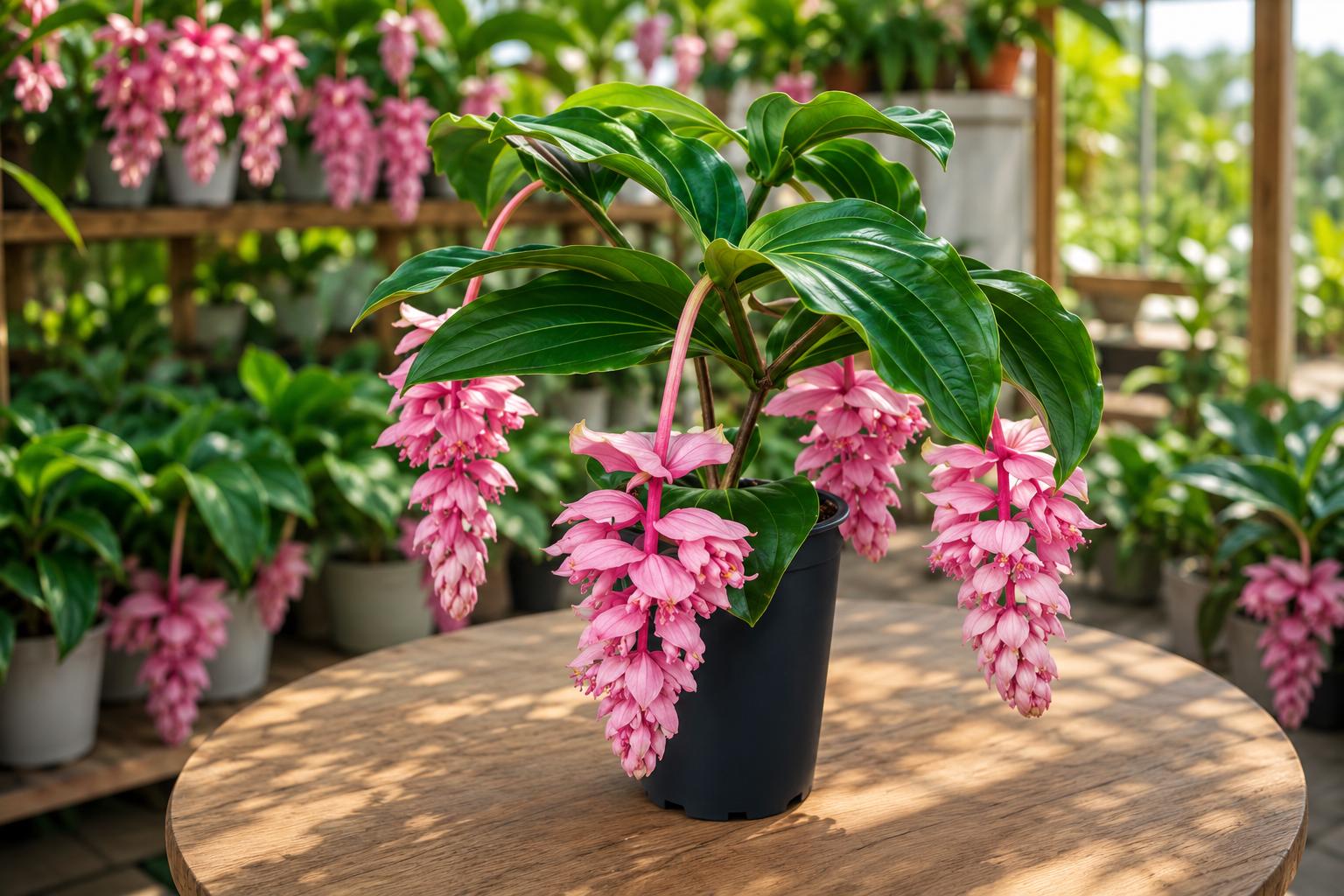 Medinilla Plant Starter | Royal ZENZ Magnifica | Live Well-Rooted Tropical Indoor Plant with Pink Flowers