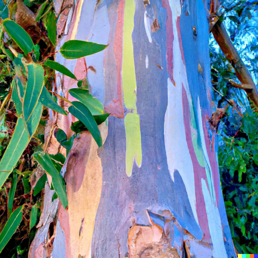 Rainbow Eucalyptus Seeds - 40 Count - Eucalyptus deglupta - Vibrant Multicolored Bark - Fast-Growing Tropical Tree