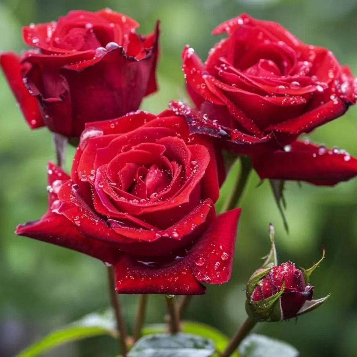 Red Rose Seeds - 20 Non-GMO Heirloom Seeds for Bouquets - Rosa rubiginosa - Fragrant Garden Flowers
