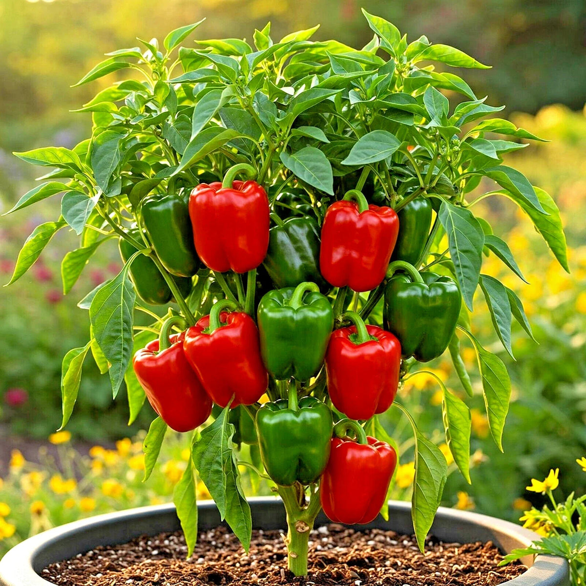 California Wonder Bell Pepper Seeds Mix - 300+ Heirloom Non-GMO Seeds - Capsicum annuum for Home Gardening