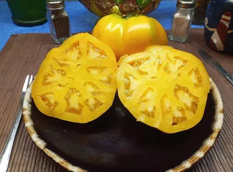 Golden Jubilee Tomato Seeds - 30+ Heirloom Organic Non-GMO - Solanum lycopersicum - Ideal for Home Gardens and Containers