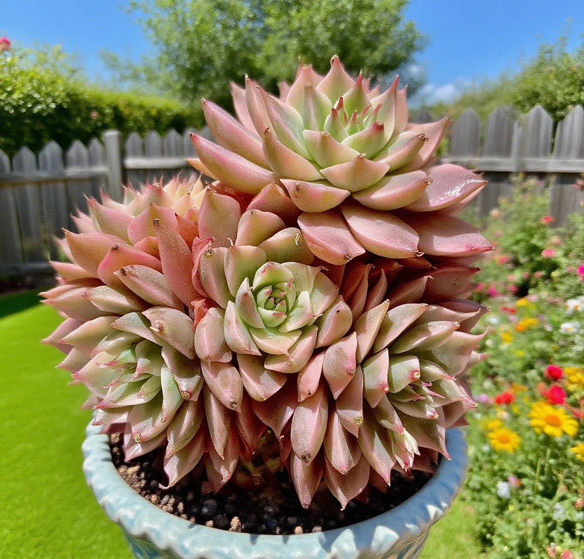 Margaret Succulent Plant 2.5-3" Echeveria 'Margaret' Rare Easy Care Live Bare Root Indoor Decor