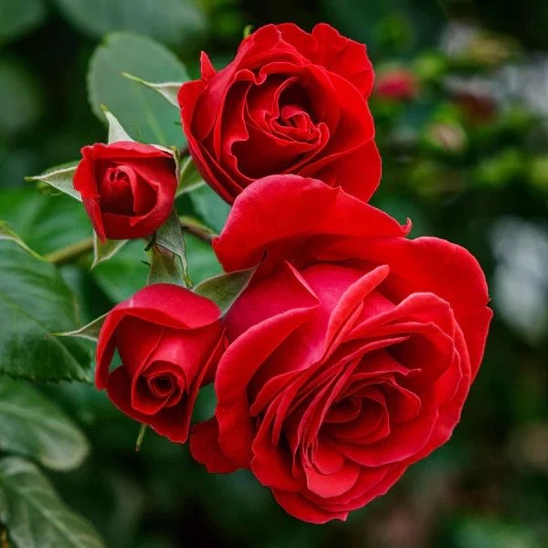 Eternity Red Rose Cuttings - 3 Unrooted Scions, Rare Deep-Red Variety for Rooting, Rosa Hybrid Live Stems