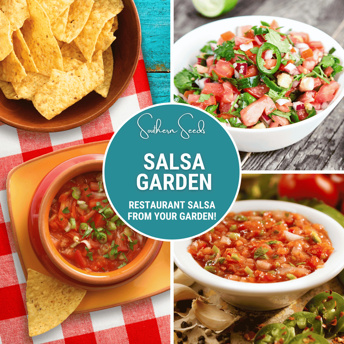 Salsa Seed Collection - 10 Varieties for Restaurant-Style Salsa - Heirloom & Gourmet Seeds for Home Gardening